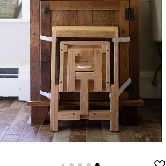 Fold 'N Store Step Stool for Toddlers, Wood Step Stool - Picture 6 of 6